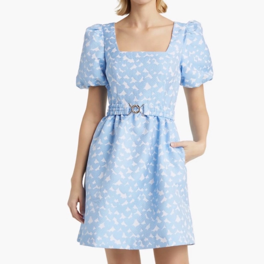 Lilly Pulitzer Charming Blue and White Dress worn once